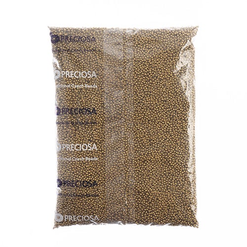 Czech Seed Beads 10/0 Metallic Gold/Copper Shades