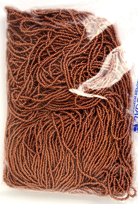 Czech Seed Beads 10/0 Metallic Gold/Copper Shades