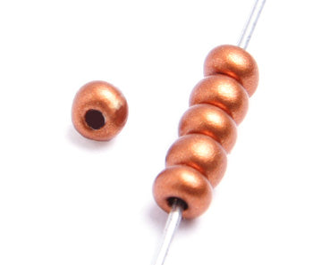 Czech Seed Beads 10/0 Metallic Gold/Copper Shades