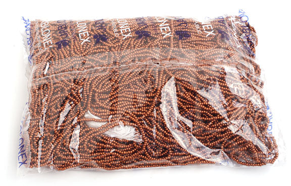 Czech Seed Beads 10/0 Metallic Gold/Copper Shades