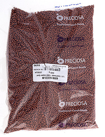 Czech Seed Beads 10/0 Metallic Gold/Copper Shades