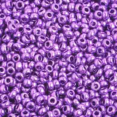 Czech Seed Beads 10/0 Metallic Pink/Purple Shades