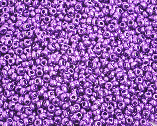 Czech Seed Beads 10/0 Metallic Pink/Purple Shades