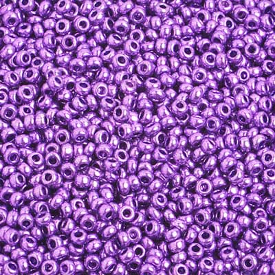 Czech Seed Beads 10/0 Metallic Pink/Purple Shades