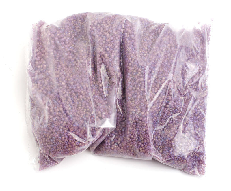 Czech Seed Beads 10/0 Transparent - Purple Shades