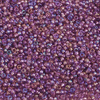Czech Seed Beads 10/0 Transparent - Purple Shades