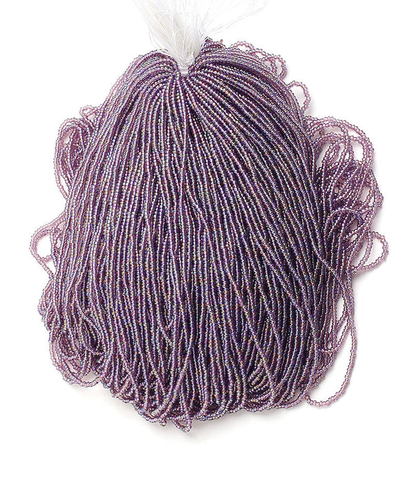 Czech Seed Beads 10/0 Transparent - Purple Shades