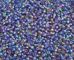 Czech Seed Beads 10/0 Transparent - Crystal/Grey Shades