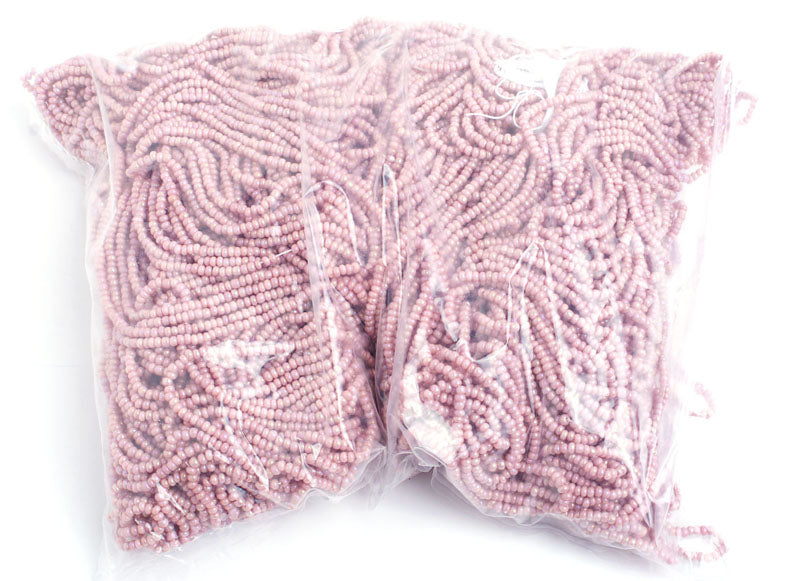 Czech Seed Beads 10/0 Opaque - Pink Shades