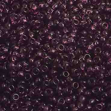 Czech Seed Beads 10/0 Transparent - Purple Shades