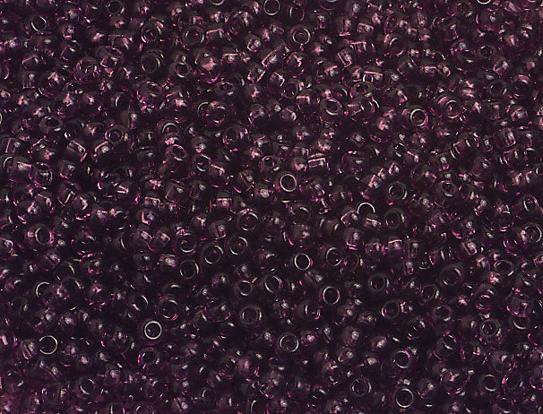 Czech Seed Beads 10/0 Transparent - Purple Shades