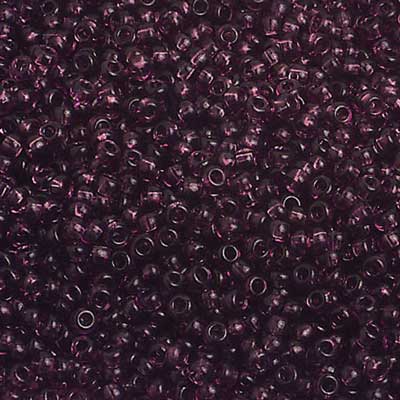 Czech Seed Beads 10/0 Transparent - Purple Shades