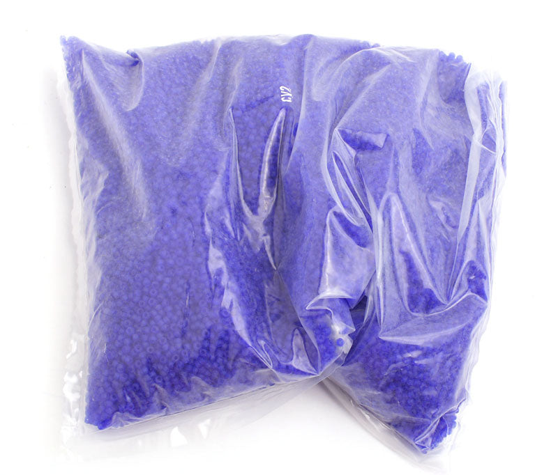 Czech Seed Beads 10/0 Transparent - Blue Shades