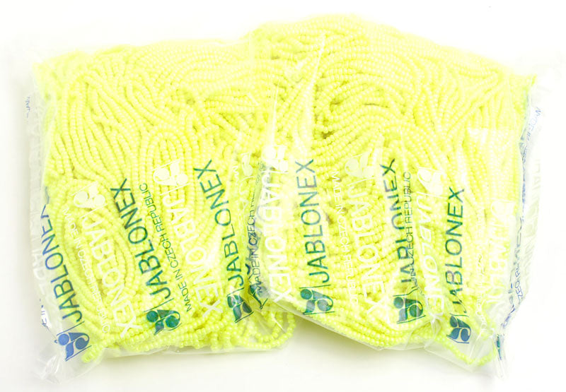 Czech Seed Beads 10/0 Opaque -Yellow/Orange Shades