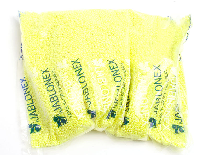 Czech Seed Beads 10/0 Opaque -Yellow/Orange Shades