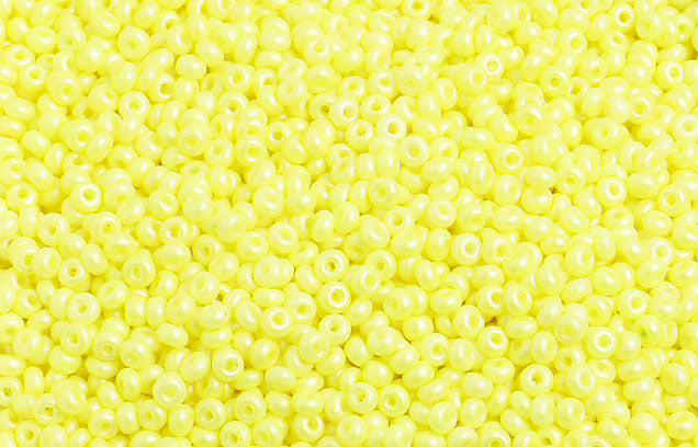Czech Seed Beads 10/0 Opaque -Yellow/Orange Shades