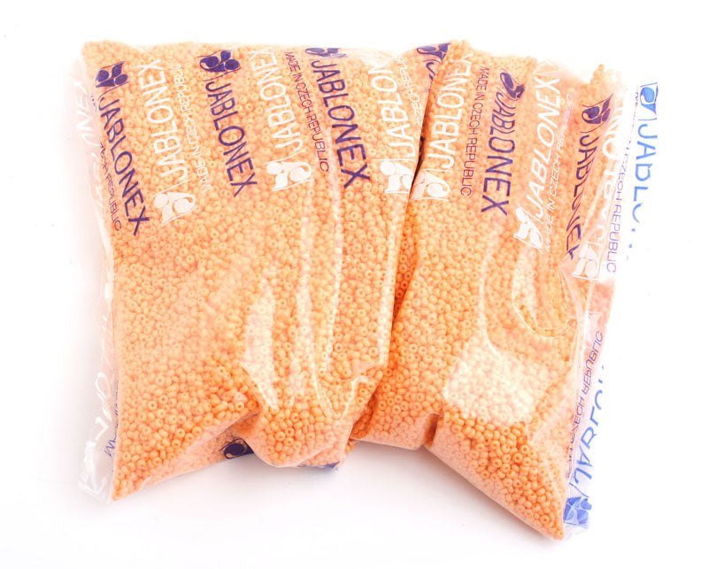 Czech Seed Beads 10/0 Opaque -Yellow/Orange Shades