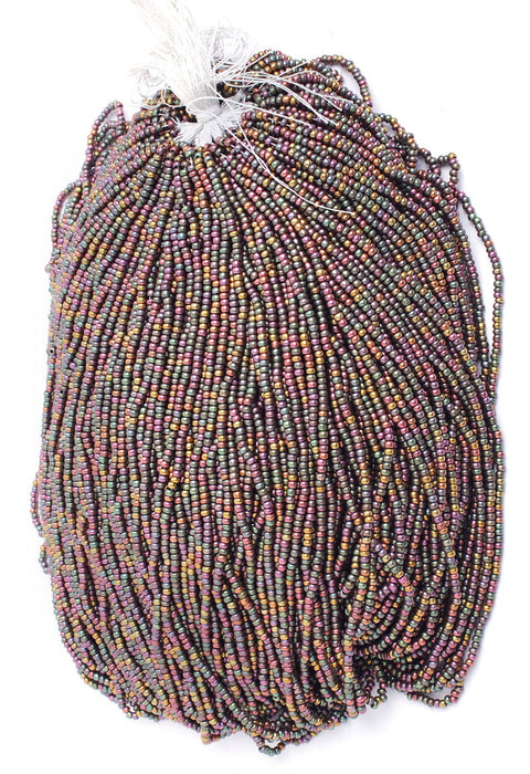 Czech Seed Beads 10/0 Metallic Gold/Copper Shades