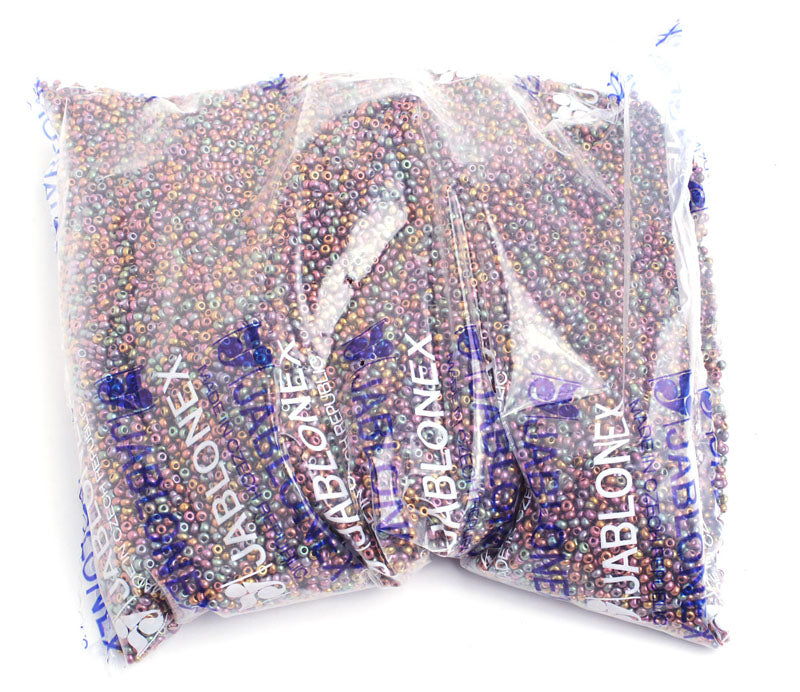 Czech Seed Beads 10/0 Metallic Gold/Copper Shades