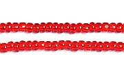Czech Seed Beads 10/0 Transparent - Red Shades