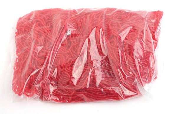 Czech Seed Beads 10/0 Transparent - Red Shades