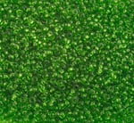 Czech Seed Beads 10/0 Transparent - Green Shades