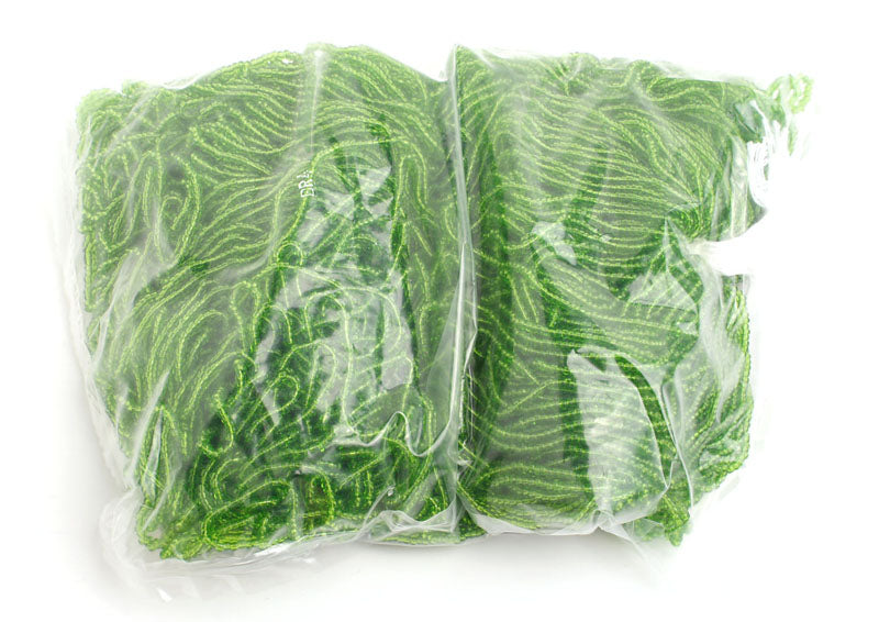 Czech Seed Beads 10/0 Transparent - Green Shades