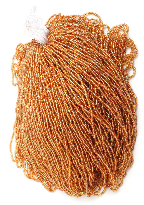 Czech Seed Beads 10/0 Color Lined Brown Shades