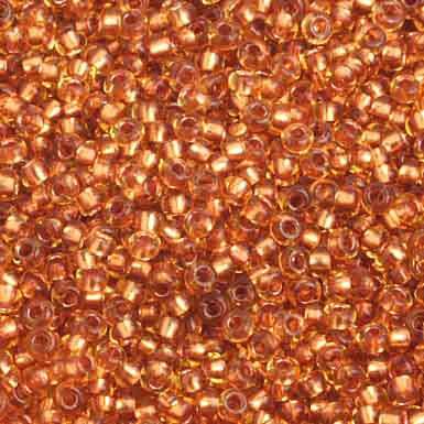 Czech Seed Beads 10/0 Color Lined Brown Shades