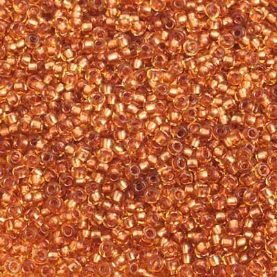 Czech Seed Beads 10/0 Color Lined Brown Shades