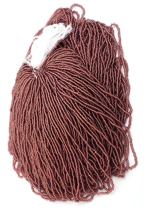 Czech Seed Beads 10/0 Color Lined Purple Shades