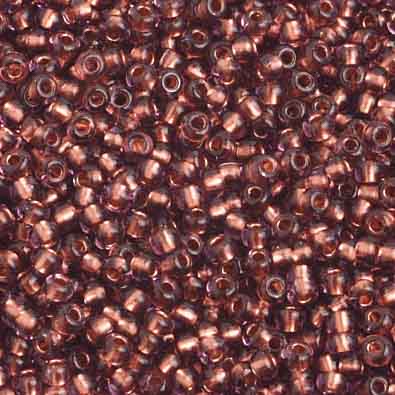 Czech Seed Beads 10/0 Color Lined Purple Shades