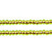 Czech Seed Beads 10/0 Color Lined Green Shades