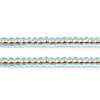 Czech Seed Bead 10/0 Aqua/Copperline Strung