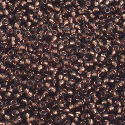 Czech Seed Beads 10/0 Color Lined Black/Grey Shades
