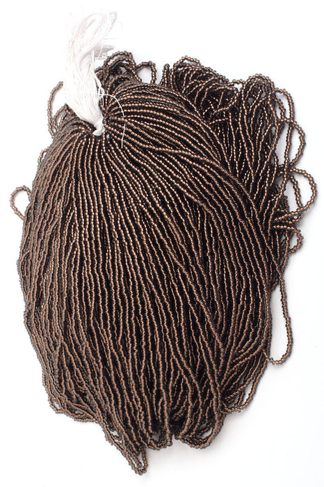 Czech Seed Beads 10/0 Color Lined Black/Grey Shades