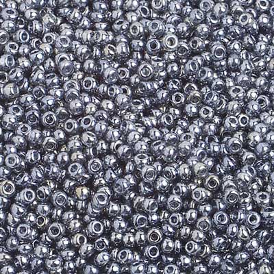 Czech Seed Beads 10/0 Transparent - Crystal/Grey Shades