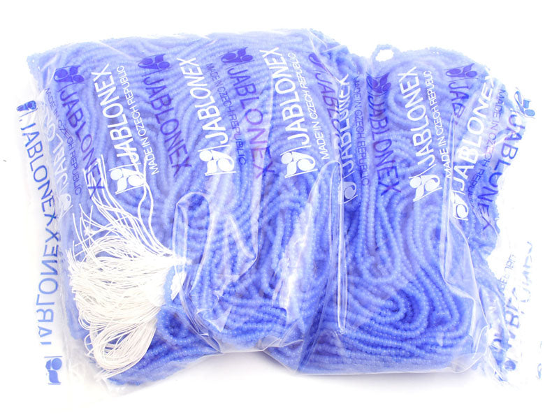 Czech Seed Beads 10/0 Opaque - Blue Shades