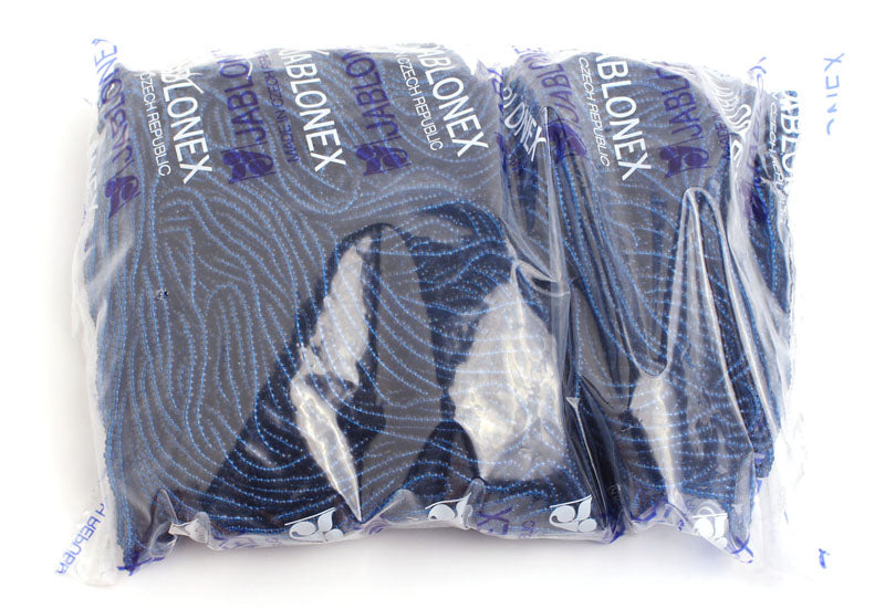 Czech Seed Beads 10/0 Opaque - Blue Shades