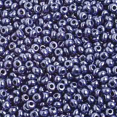 Czech Seed Beads 10/0 Opaque - Black/Grey Shades