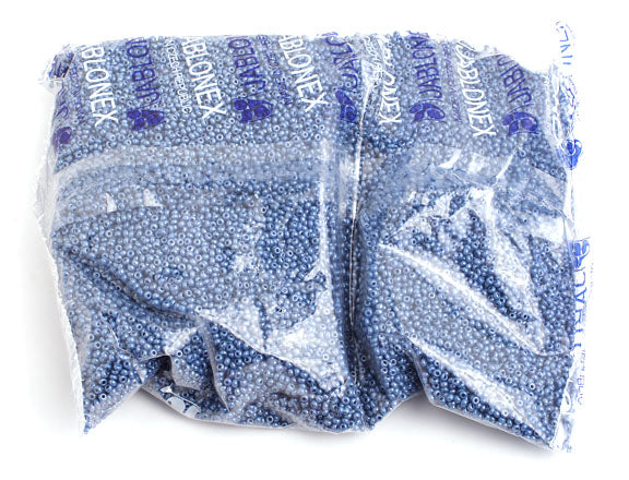Czech Seed Beads 10/0 Opaque - Blue Shades