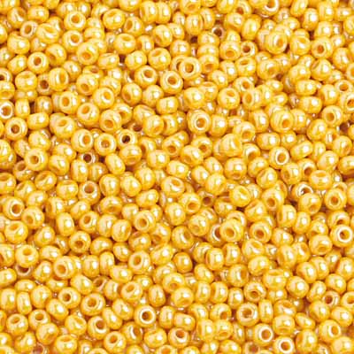 Czech Seed Beads 10/0 Opaque -Yellow/Orange Shades
