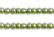 Czech Seed Beads 10/0 Opaque - Green Shades