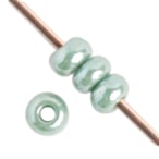 Czech Seed Beads 10/0 Opaque - Green Shades