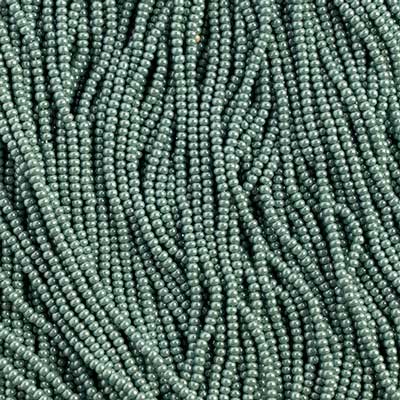 Czech Seed Beads 10/0 Opaque - Green Shades