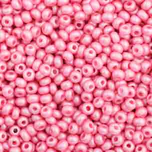 Czech Seed Beads 10/0 Opaque - Pink Shades
