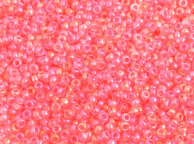 Czech Seed Beads 10/0 Transparent - Pink Shades