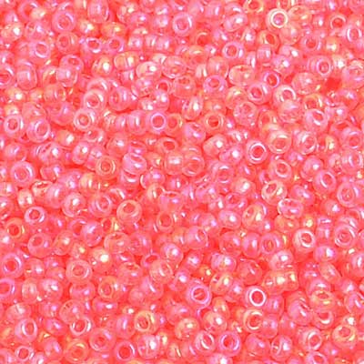 Czech Seed Beads 10/0 Transparent - Pink Shades