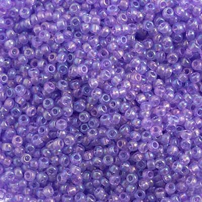 Czech Seed Beads 10/0 Transparent - Purple Shades
