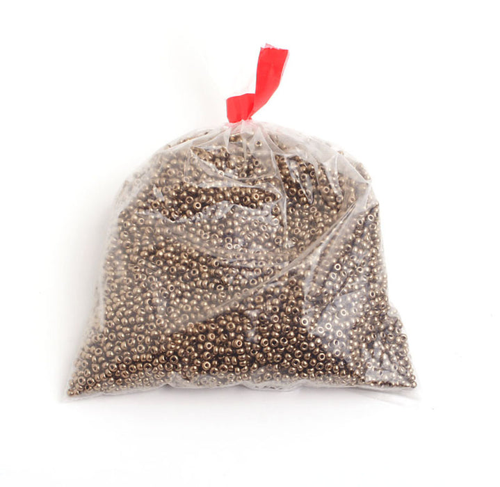 Czech Seed Beads 10/0 Metallic Brown Shades
